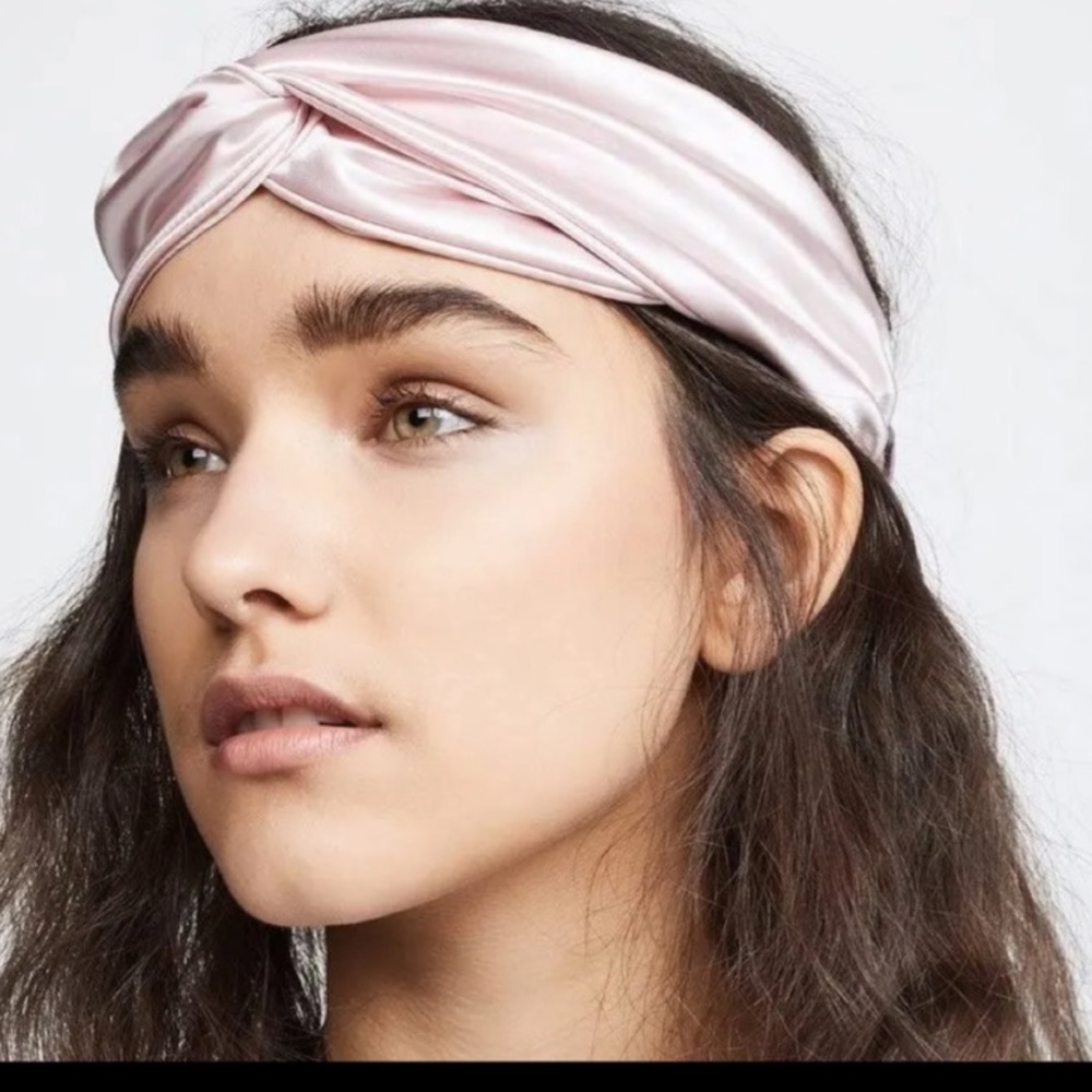 Silk pink headband by slip